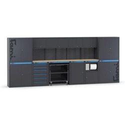 vendita online Arredo per officina e garage da 4560x495x1900 mm. Banchi da lavoro e armadi Fami